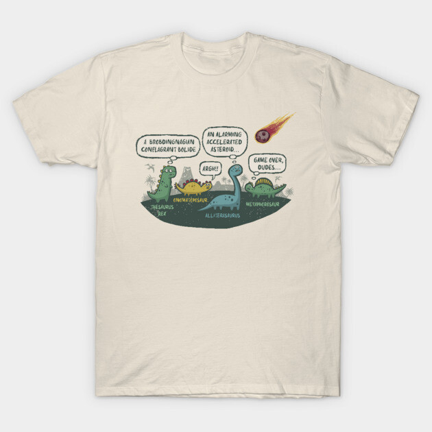 Last Meeting of the Dinosaur Literary Club T-Shirt by kg07_shirts