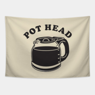 Pot Head Coffee Tapestry