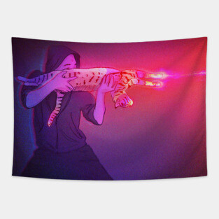 Photonic Cat Gun Tapestry