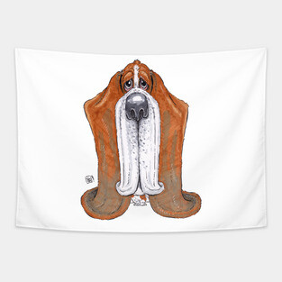Basset Hound Dog Tapestry