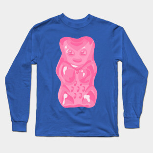 Pastel Pink Gummy Bear Long Sleeve T-Shirt