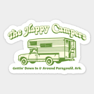 The Happy Campers - Gettin' Down Sticker