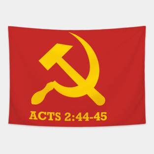 Christian Communism Acts 2:44-45 Tapestry