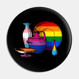 Gay Pottery in Support of LGBTQ rights Pin