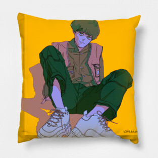 Purple boy Pillow