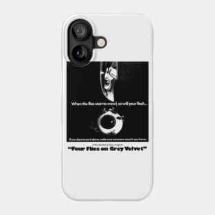 Four Flies On Grey Velvet - Cult Horror Fan Phone Case