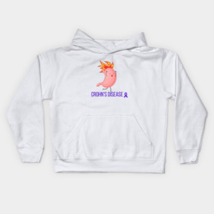 CROHN'S & COLITIS AWARENESS Warrior Unbreakable Kids Hoodie