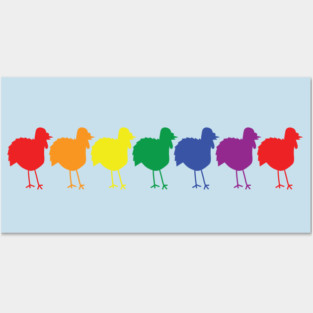 Funny Turkey Thanksgiving Rainbow Posters and Art