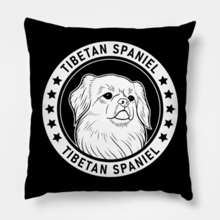 Tibetan Spaniel Dog Portrait Pillow