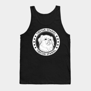 Tibetan Spaniel Dog Portrait Tank Top