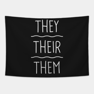 They, Their, Them Gender Pronouns | Non Binary Tapestry
