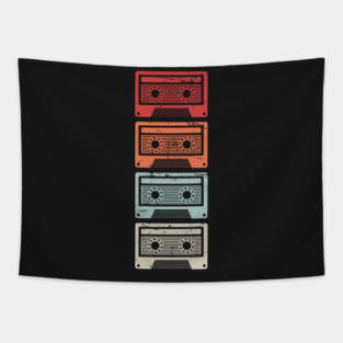 Vintage Cassette Tapes Tapestry