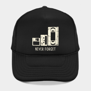 Never Forget | Floppy Disk, Cassette, VHS Tape Hat