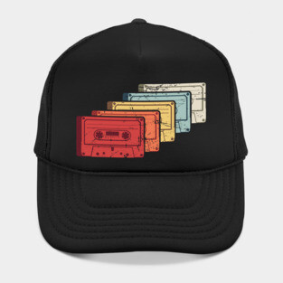 Retro Vintage Cassette Tapes Hat