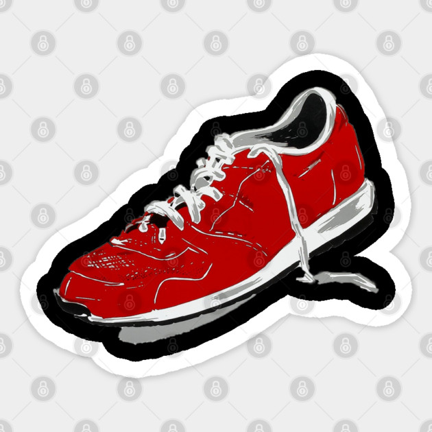 The Man With One Red Shoe Sticker by The Daily Ghost