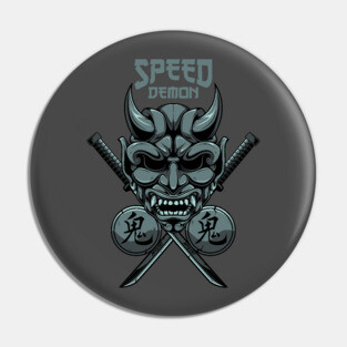 SPEED DEMON  - PAPAYA STREETART Pin