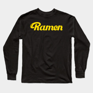 BTS Butter Ramen Black Long Sleeve T-Shirt
