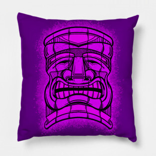 Tiki Head 3 Pillow
