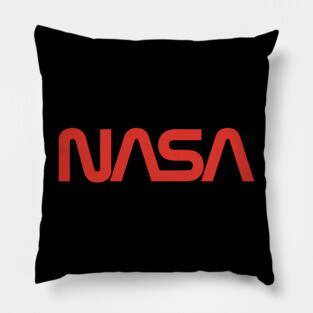 NASA Worm Logo Pillow