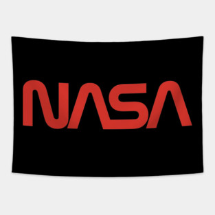 NASA Worm Logo Tapestry