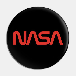 NASA Worm Logo Pin