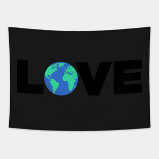 Love The Earth | Climate Change & Global Warming Tapestry
