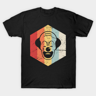 Retro Vintage Creepy Clown Icon T-Shirt