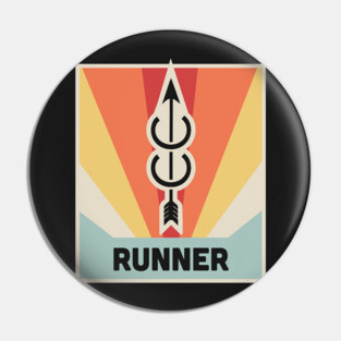 RUNNER | Vintage Cross Country Poster Pin