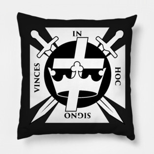 In Hoc Signo Vinces | Knights Templar Crusader Seal Pillow