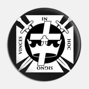 In Hoc Signo Vinces | Knights Templar Crusader Seal Pin