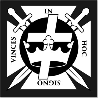 In Hoc Signo Vinces | Knights Templar Crusader Seal Posters and Art
