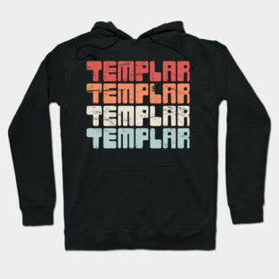 TEMPLAR | Vintage Crusader Text Hoodie