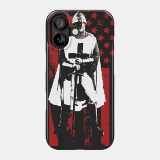 I Fear No Evil | Knights Templar & American Flag Phone Case