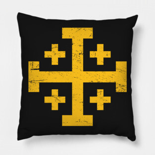Crusader Cross Of Jerusalem | Knights Templar Pillow