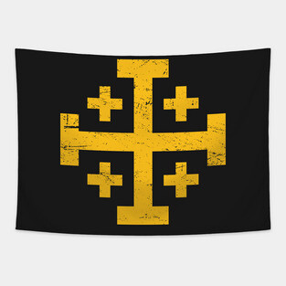 Crusader Cross Of Jerusalem | Knights Templar Tapestry