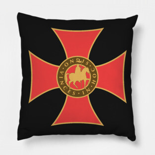 In Hoc Signo Vinces | Knights Templar Crusader Seal Pillow