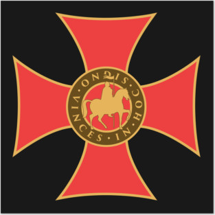 In Hoc Signo Vinces | Knights Templar Crusader Seal Posters and Art