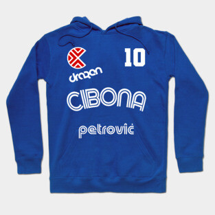 Drazen Petrovic Retro Croatia Basketball Jersey Hoodie
