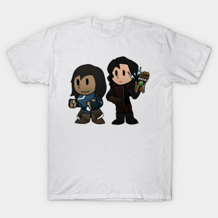 Paper Korra and Asami T-Shirt