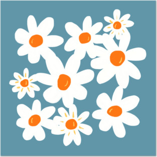 daisy flower Posters and Art