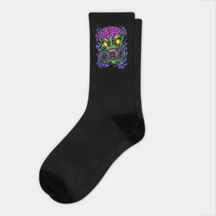 Alien Boom Box Socks
