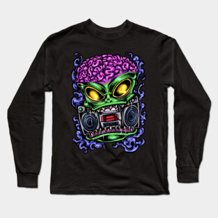 Alien Boom Box Long Sleeve T-Shirt