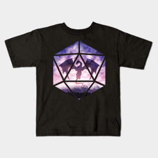 Purple Dragon D20 Kids T-Shirt