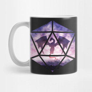 Purple Dragon D20 Mug
