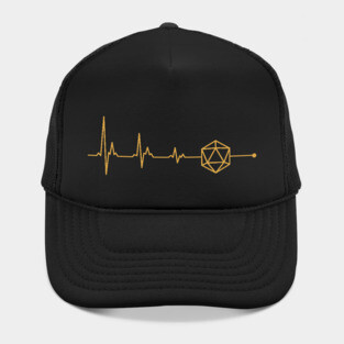 D20 Dice is my Heartbeat Dungeons Crawler and Dragons Slayer Hat