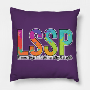 LSSP Licensed Specialist School Psychologist Pillow