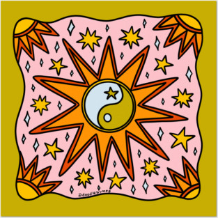 Yin Yang Sun Posters and Art