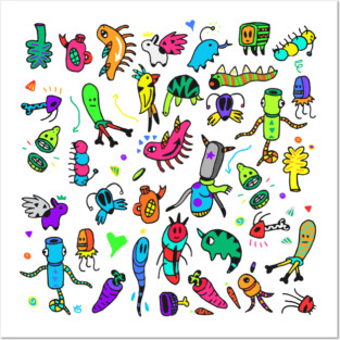 Creature Doodles Posters and Art