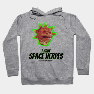 Space Herpes: Speakeasily vs the '80s Ice Pirates Hoodie