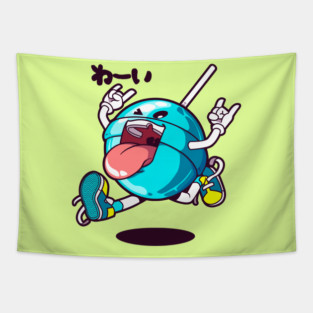 Jumpin Lollipop (Blue lemonade) Tapestry
